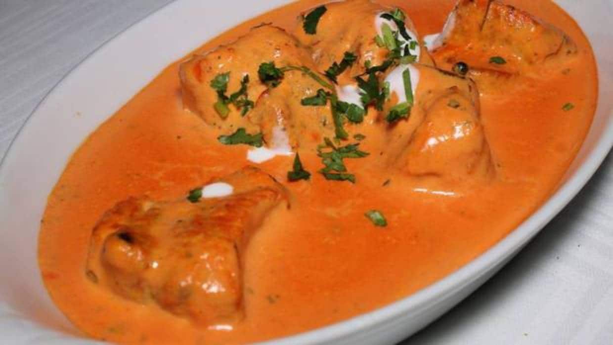 Cordero al curry, en el restaurante Ganges de Madrid