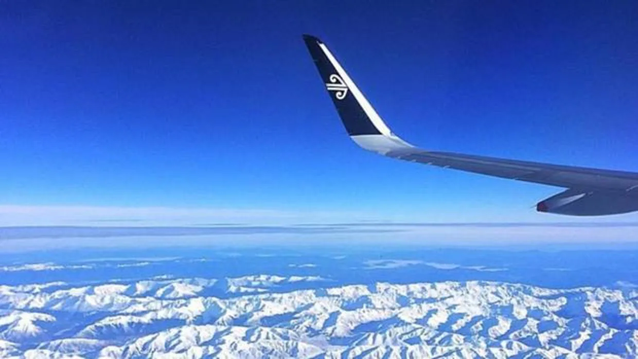 Detalle de un avión de Air New Zealand