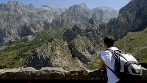 Parque Nacional de los Picos de Europa, el primero de los creados en España. En la imagen, el Mirador del Tombo