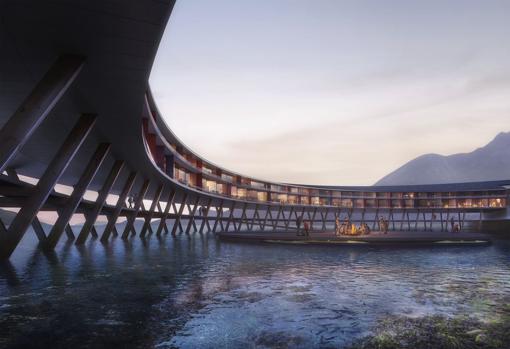 Así será el hotel del Ártico con forma de nave espacial