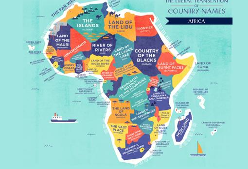 Cuál es el significado real del nombre de cada país (incluido España)