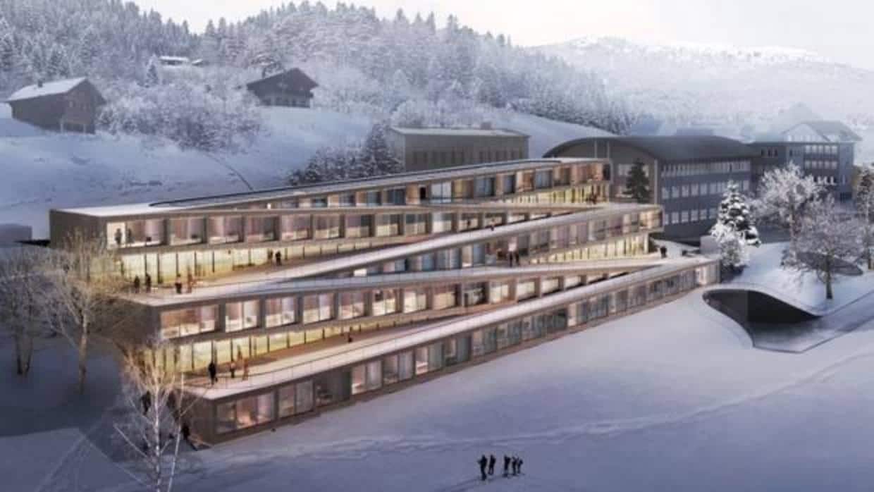 El hotel que permite bajar esquiando desde la habitación