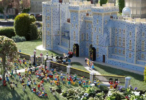 El castillo de Windsor, construido con bloques de Lego