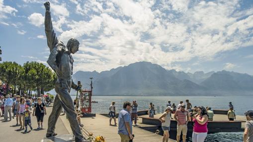 Estatua de Freddie Mercury, en Montreux