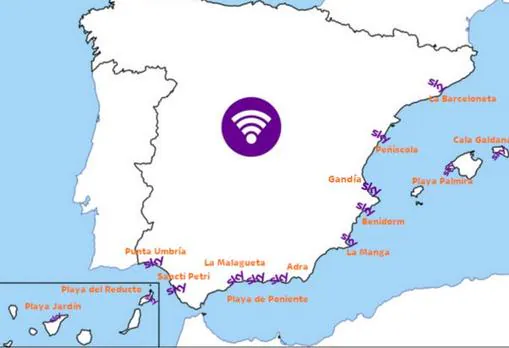 Trece playas de España con conexión wifi para este verano