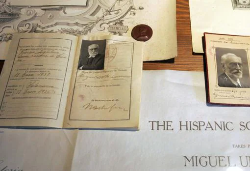 Documentos personales en la casa Museo de Miguel de Unamuno en Salamanca