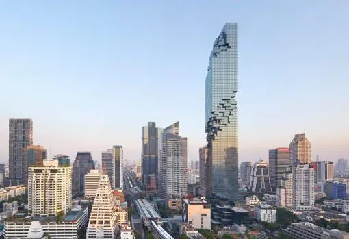 La torre MahaNakhon, en Bangkok