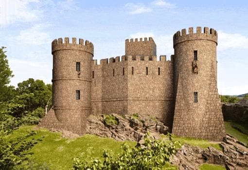 Estado del castillo tras una reconstrucción digital