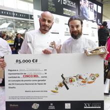 Los ganadores del primer premio del Concurso de Tapas