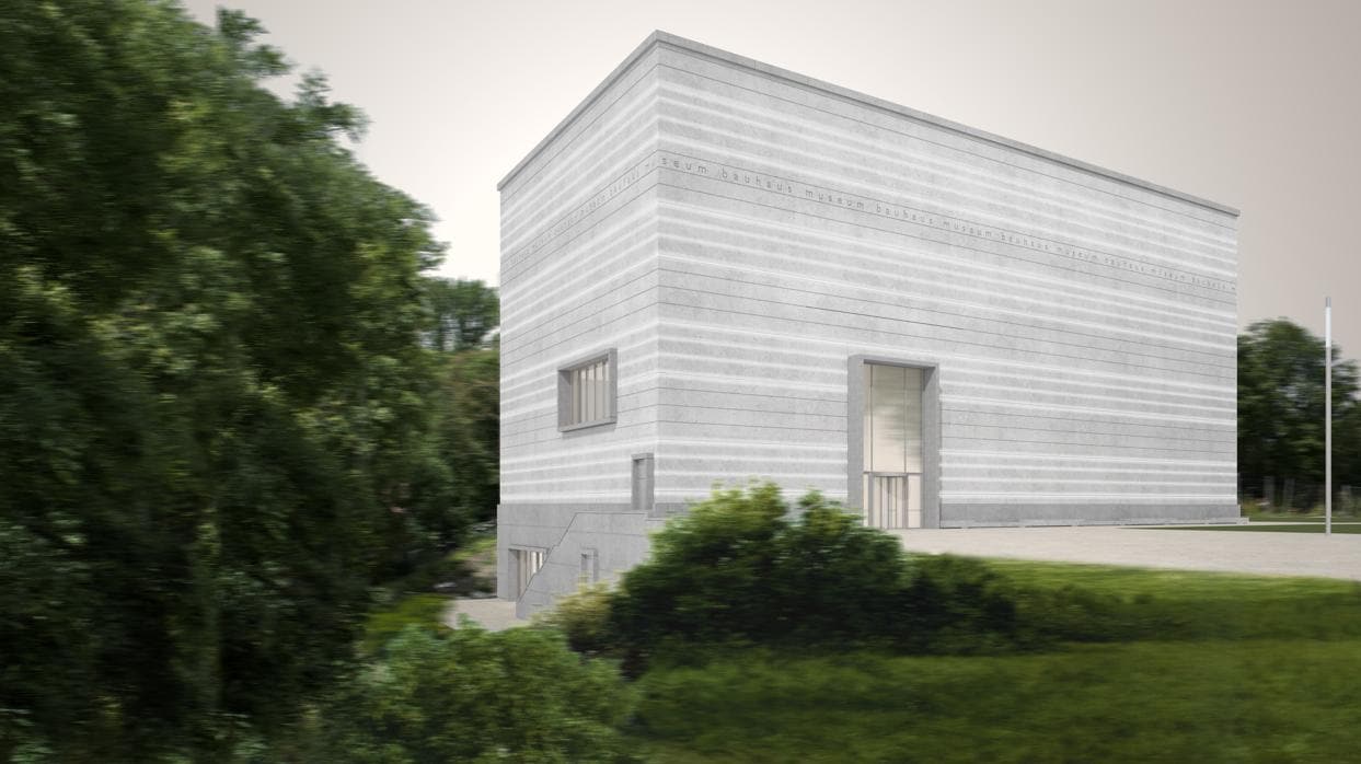 Edificio del nuevo Bauhaus Museum en Weimar