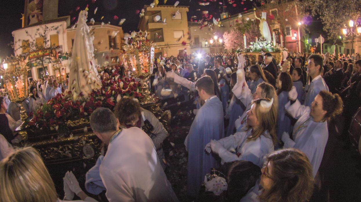 Un momento del fervoroso «Encuentro» en Quintanar de la Orden (Toledo)