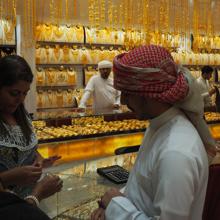 Joyería en el Zoco del Oro de Dubái