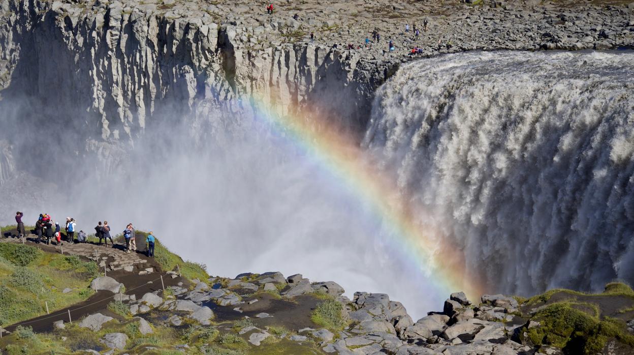 Cascada Dettifoss, en Islandia