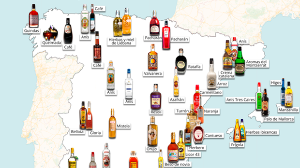 El mapa de los licores típicos de España: tradiciones, secretos y algún conjuro