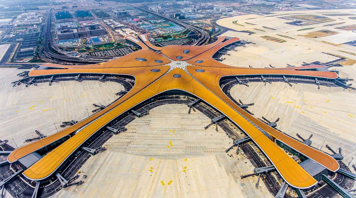 Imagen del nuevo Beijing Daxing International Airport.
