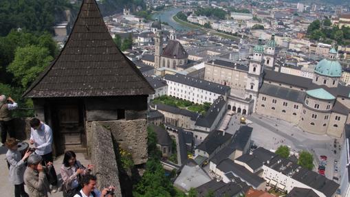 Vista de la romántica Salzburg