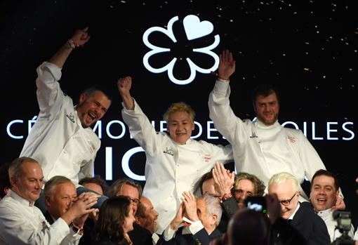 Glenn Viel, Kei Kobayashi y Christopher Coutanceau celebran sus tres estrellas Michelin