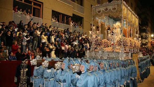 El Paso Azul en la Semana Santa de Lorca, en 2008