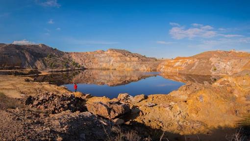 Lago Rojo, en Murcia