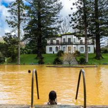 Un baño caliente en Furnas, Sâo Miguel