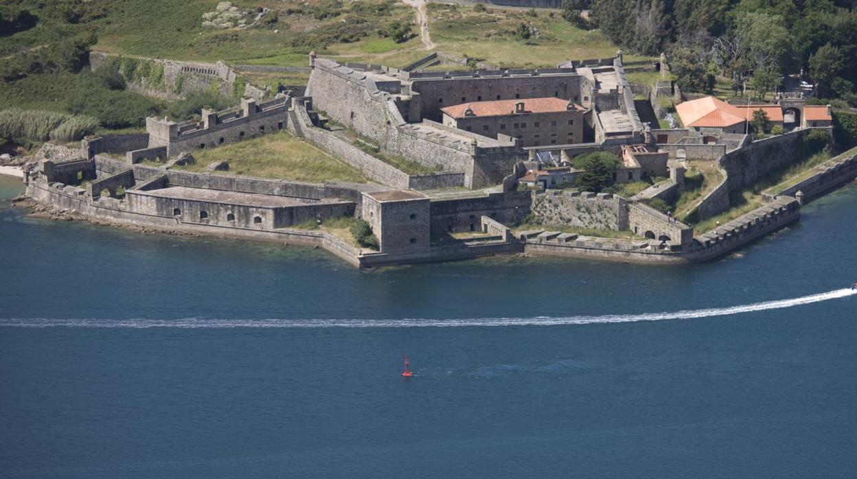 Vista aérea del castillo de Ferrol