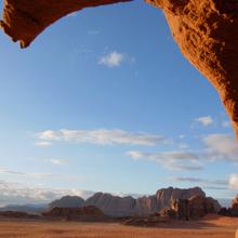 Desierto rojo de Wadi Rum, en Jordania, escenario del rodaje de "The Martian" (2015)