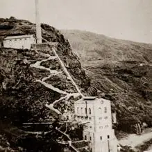 Imagen del elevador de aguas a principios del siglo XX