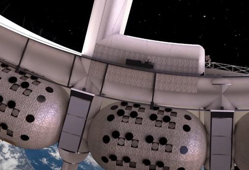 El primer hotel espacial quiere abrir en 2027 con habitaciones, bares y restaurantes