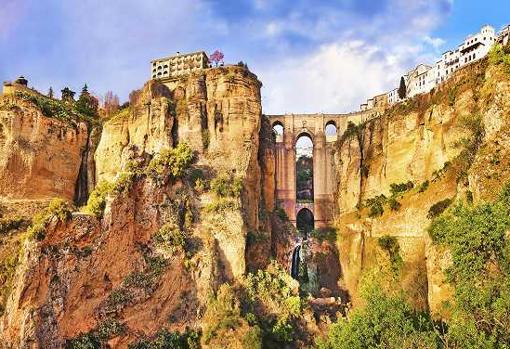 Vista del Tajo y el Puente Nuevo de Ronda