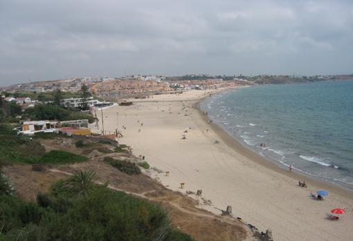 Vista de la playa de Getares, en Algeciras