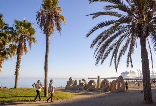 Playa de la Malagueta, en Málaga