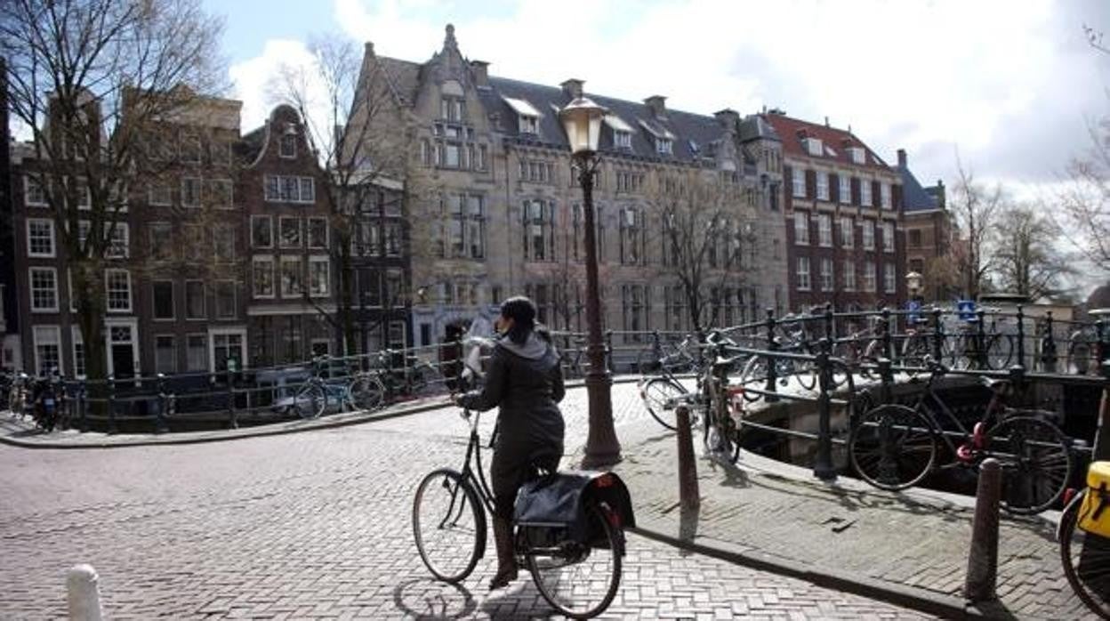 Una calle de Ámsterdam