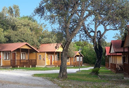 Cabañas de madera del camping La Buganvilla