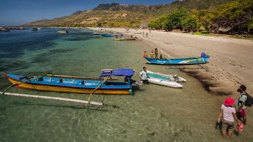 Una zona de playa en Timor Oriental