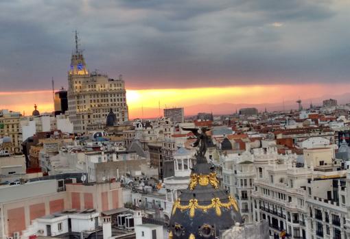 Atardecer desde el Círculo de Bellas Artes