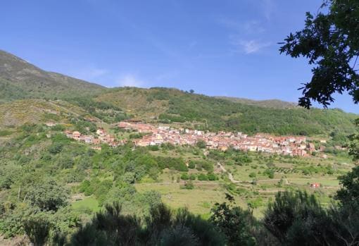 Imagen del pueblo de Guijo de Santa Bárbara