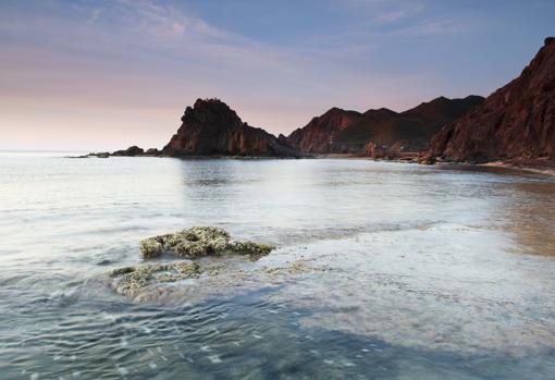 Imagen de la cala del Arroz en Águilas