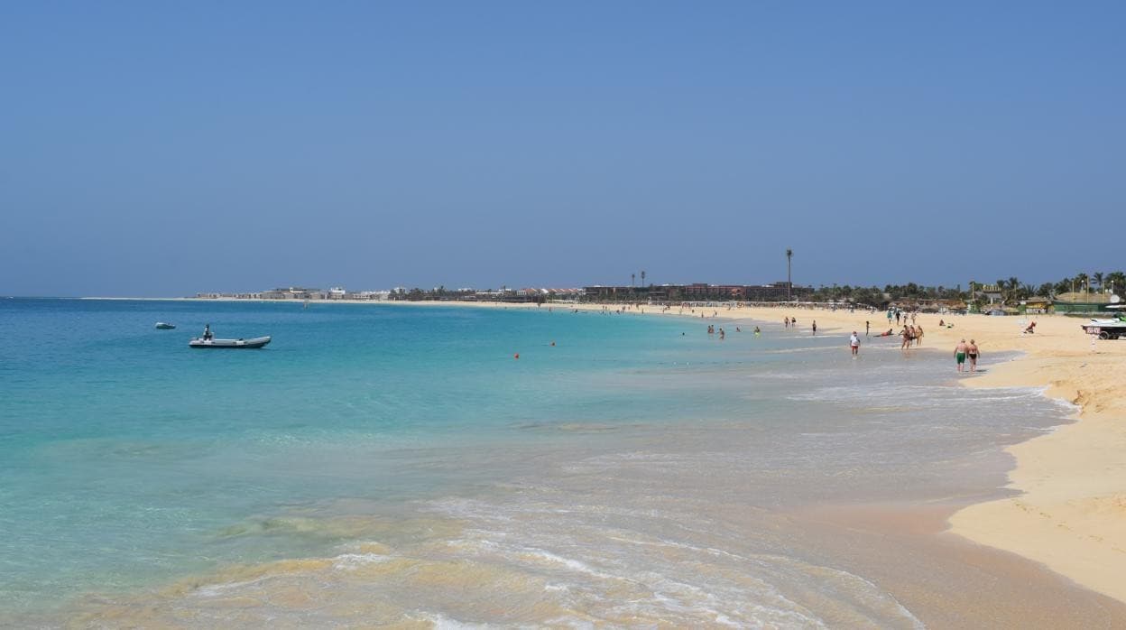 Playa de Santa María, en la isla de Sal