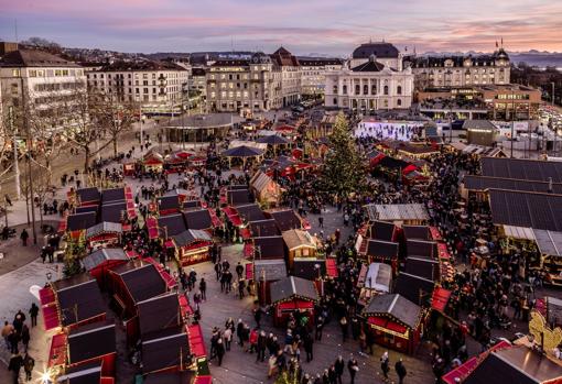 Mercadillo de Navidad en Sechseläutenplatz