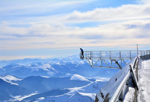 Ponton dans le Ciel, en Pic du Midi