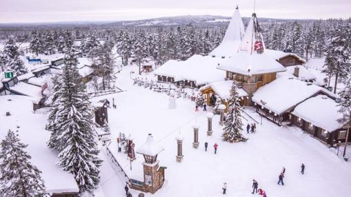 Imagen del pueblo de Papá Noel en Finlandia