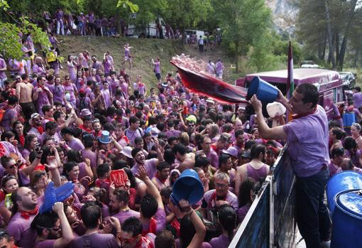 Imagen de la Batalla del Vino de Haro, en 2015