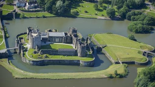 Imagen del castillo de Caerphilly