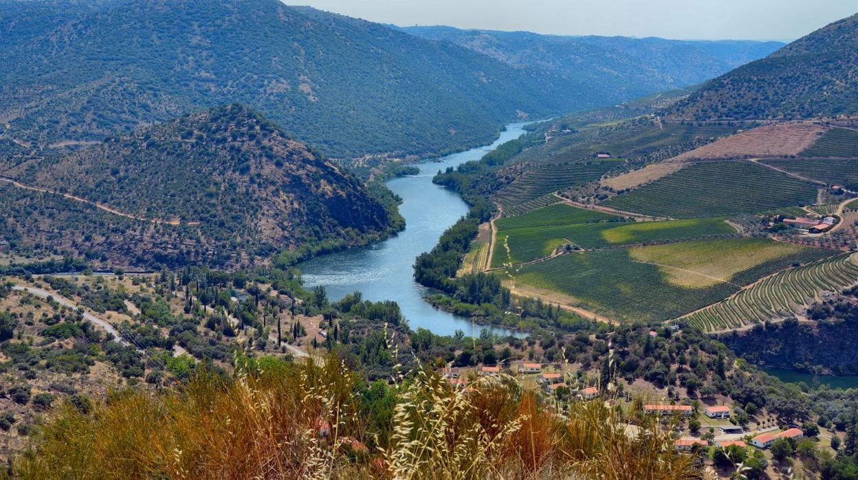 El río Duero desde el Mirador del Salto de Saucelle, Salamanca