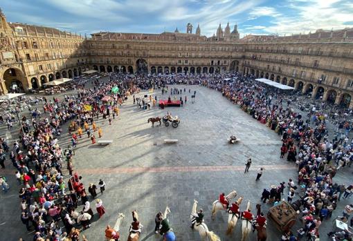 La plaza Mayor durante la primera edición del festival